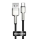 Кабель USB Type-C > USB Baseus Cafule Metal Data Cable 66W 1.0m (CAKF000101) Black - изображение 2
