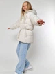 Детская зимняя длинная куртка для девочки X-Woyz DT-8368-3 134 см Молоко (2000002510253) - изображение 4