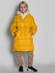 Подростковое зимнее пуховое пальто для девочки X-Woyz DT-8344-6 42 158 см Желтое (2000002463474) - изображение 1