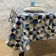 Скатерть тефлоновая Delight Клеточка голубая 130х170 см (Blue_cell_130x170) - изображение 1