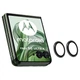 Захисне скло з рамкою CD Pattern на задню камеру для Motorola Razr 50 Ultra / Razr+ 2024 black - зображення 1