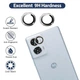 Защитное стекло с рамкой CD Pattern на заднюю камеру для Motorola Edge 50 Fusion silver - изображение 2