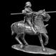 Статуэтка Рыцарь в готических доспехах 15 века 9 см из металла и олова, коллекционная, антиквариат, подарок коллекционеру - изображение 2
