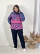 Жіноча гірськолижна куртка батал AOLUGANG синя 3XL - зображення 3