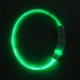 Светящийся аккумуляторный ошейник для собак / котов Light It с 3 режимами работы и зарядкой USB, размер S (40 см), зеленый (92545866) - изображение 3