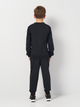 Подростковый спортивный костюм (свитшот + штаны) для мальчика Nike K Nsw Tracksuit Poly Crew Hbr FD3090-010 137-147 см Black/White/White (0196607053645) - изображение 2
