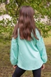Вишиванка для дівчаток Трикотажна 110 М'ятна - зображення 4