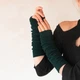 Митенки кашемировые трикотажные рукава длинные зеленые 61100 XXS-XXXXL - изображение 4