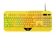 Проводная клавиатура игровая 2E Gaming KG315 USB-A EN/RU RGB желтая - изображение 1
