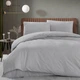 Комплект постельного белья Zastelli Gray Stripe сати поликоттон полуторный 145х210 Серый - изображение 1