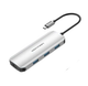 USB-хаб Vention USB-C to HDMI/USB 3.0x3/SD/TF/PD Docking Station Gray 0.15M Aluminum Alloy Type (TOJHB) - изображение 1
