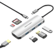 USB-хаб Vention USB-C to HDMI/USB 3.0x3/SD/TF/PD Docking Station Gray 0.15M Aluminum Alloy Type (TOJHB) - изображение 2