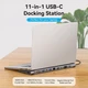 USB-хаб Vention Multi-function USB-C to HDMI/VGA/USB-C Gen 1/USB 3.0x2/USB 2.0/RJ45/SD/TF/TRRS 3.5mm/PD Docking Station 0.25m (THTHC) - изображение 4