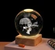 Нічник кришталева куля світильник 3D Маленький принц - зображення 3
