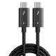 Кабель USB Type-C Thunderbolt 4 Folem T41, PD 100W для быстрой зарядки, подключения монитора, передачи данных - 1 метр - изображение 2