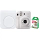 Набір Камера моментального друку Fujifilm INSTAX Mini 12 Clay White / Чохол білий / Фотопапір на 10 знімків - изображение 1