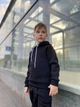 Теплий однотонний костюм для хлопчика худі та штани Носи своє 134 Чорний (p-11899-131396) - изображение 4