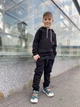 Теплий однотонний костюм для хлопчика худі та штани Носи своє 134 Чорний (p-11899-131396) - изображение 6