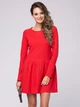 Sukienka trapezowa damska Look Made With Love 710 Happy L/XL Czerwona (5903999300173) - obraz 1