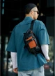 Мужская сумка бананка Sambag Dynamicdart черно-оранжевая 38 × 21 × 7 см (80411129m) - изображение 8