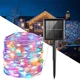 Гірлянда світлодіодна нитка "Роса", на сонячній батареї 100 led, 10 м, кольорова - зображення 1
