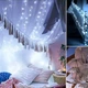 Гирлянда светодиодная нить "Роса", на солнечной батарее 100 led, 10 м, белый - изображение 9