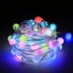 Гірлянда Розумна світлодіодна музична 100LED 10 метром кульки Multi RGB різнокольорові USB керування від смартфона та пульта дистанційного керування, smart - зображення 2