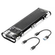 Зовнішня кишеня Orico TCM2-C3 для M.2 SSD NVMe (PCIe) – USB 3.1 Gen2 Type-C до 10 Гбіт, Чорний (TCM2-C3) - зображення 1