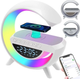 Настольная смарт лампа ночник PMV RGB Rainbow с Bluetooth колонкой беспроводная зарядка FM радио белый - изображение 4