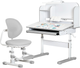 Комплект мебели Mealux Nemo XL Grey стол + стульчик + полка + лампа (BD-39 G) - изображение 1