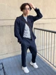 Ветровка мужская Uniqlo 53705558 XL Синяя (1159816607) - изображение 4