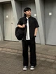 Рубашка хлопковая мужская Uniqlo 592190745 S Черная (1159816610) - изображение 11