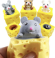 Іграшка антистрес Мишеня в сирі сквіші Squishies для дітей і дорослих коричневе - зображення 2