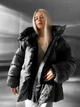 Пуховик зимовий жіночий Venus оверсайз L-XL old чорний - зображення 2