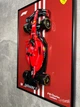 Коллекционная Модель Bburago F1 с Металлической АРТ Рамкой Подставкой на Стену или Полку 30x21см (A4) Ferrari SF-23 #16 Charles Leclerc Масштаб 1/24 Formula One F1 World Championship (2023) - изображение 7