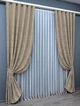 Комплект готовых штор VR-Textil Жаккард Sultan YL № 1548ш Бежевый 100х275 см 2 шт (31-755) - изображение 3