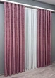 Комплект готовых штор VR-Textil Жаккард Sultan № 1560ш Темно-розовый 100х285 см 2 шт (31-731) - изображение 4