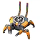 Bluetooth акустика в форме механического краба XO F52 Crab Shape Оранжевая портативное устройство для проигрывания звука со встроенным Bluetooth модулем. - изображение 2
