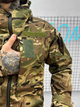 Зимова тактична куртка Softshell з підкладкою Omni-Heat та липучками під шеврони Multicam L - зображення 4