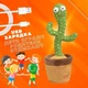 Интерактивная игрушка большой поющий на английском языке танцующий кактус игрушка повторюшка с подсветкой + USB шнур - изображение 6