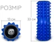 Массажный ролик-валик для МФР и йоги EasyFit 33х14 см роллер-массажер для спины, ног, рук и шеи EF-2022a-BL Синий (56003503) - изображение 2