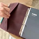 Шкіряний блокнот Professional Journals Лондон з авторським гравіюванням Калина змінний паперовий блок Бордовий - изображение 10