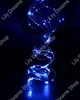 Светодиодная новогодняя USB гирлянда роса 100 LED 10м на медной проволоке от батареек Синий - изображение 6