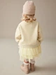 Детское платье для девочки с фатином Little Maven арт.1934 122 см Бежевый - изображение 2