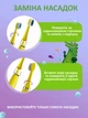 Детская электрическая зубная щетка ультразвуковая с аккумулятором 6 сменных насадок Toothbrush Crocodile желтый (GS-156890) - изображение 4