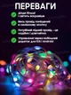 Умная LED светодиодная RGB гирлянда Роса Smart разноцветная лента 5 метров музикальная с Bluetooth приложением водостойкая от USB с микрофоном - изображение 4