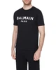 Чоловіча футболка з логотипом Balmain DH1EG000BB73 Розмір L Чорний - зображення 2