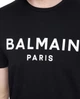 Чоловіча футболка з логотипом Balmain DH1EG000BB73 Розмір L Чорний - зображення 4