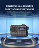 Портативний FM радіоприймач / Bluetooth-колонка з акумулятором MLOVE цифровий LED дисплей MP3-плеєр USB-рекордер - зображення 2