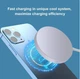 Беспроводная зарядка MagSafe Charger для Apple iPhone 8/X/11/12/13/14/15/16 Pro Max Беспроводное зарядное устройство Маг Сейф Type-C (USB-C) Silver-White - изображение 6